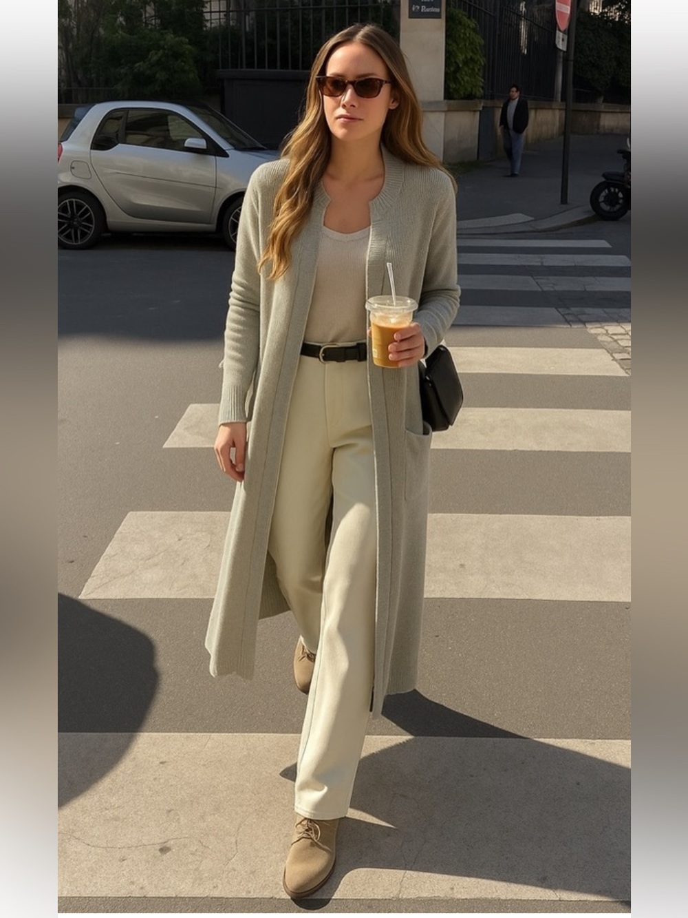🇨🇦 Rebecca King Grey Knit Long Cardigan – Size S